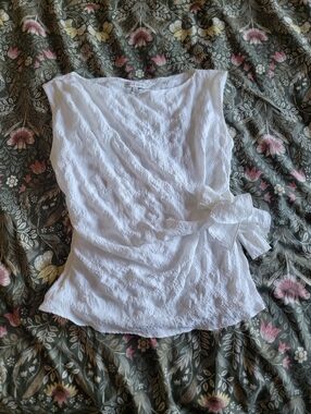 Moon River Textured Blouse